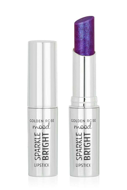 Golden Rose Mood Sparkle Bright Lipstick Violet Fizz No154
