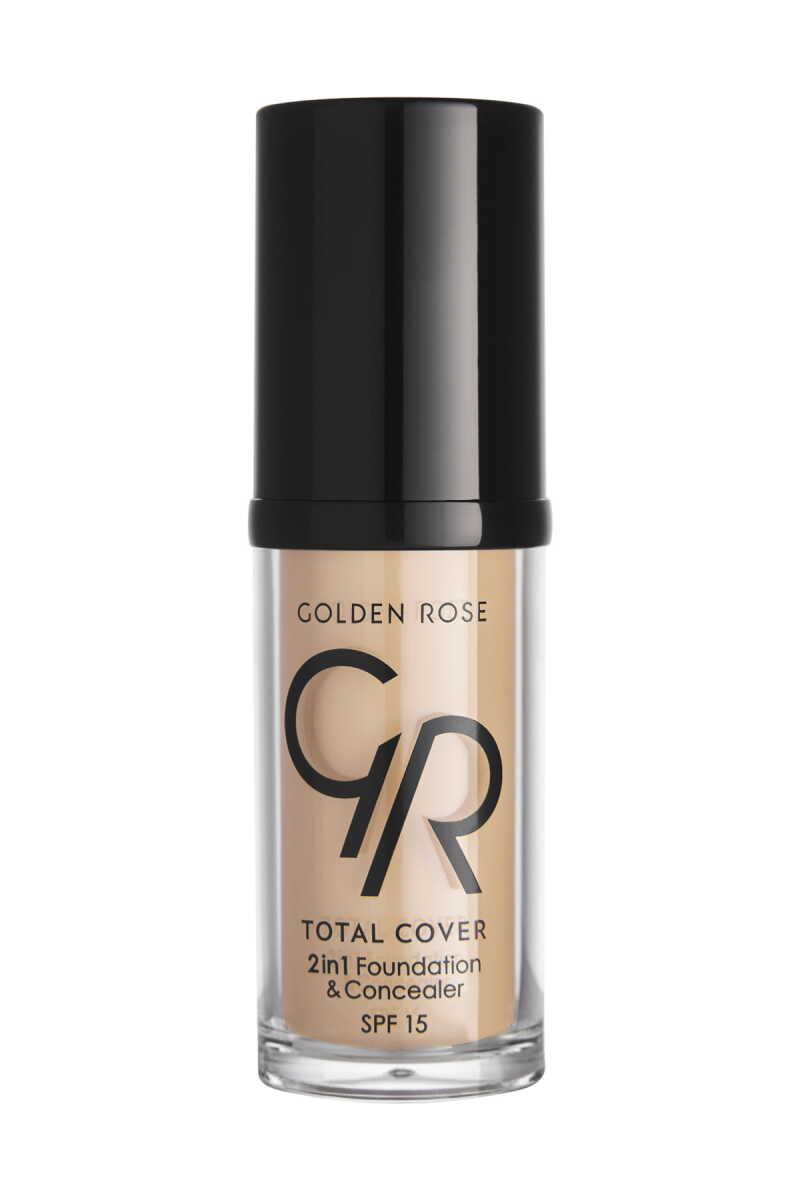 Golden Rose Total Cover 2in1 Foundation & Concealer 02 Ivory 30ml