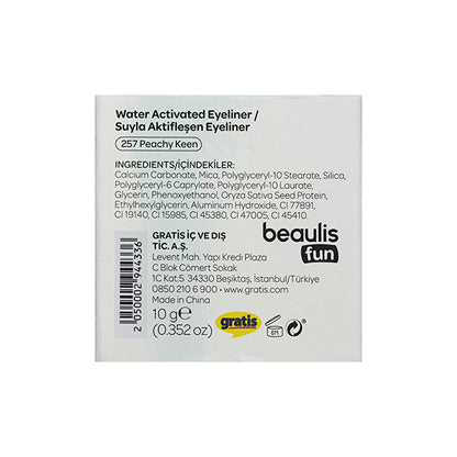 Beaulis Water-Activated Eyeliner, Fun Rainbow Liner for Creative Eye Makeup - Unique, Two-Toned Color Effect