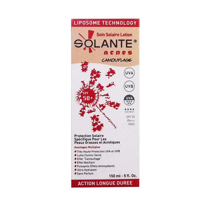 Solante Tinted Sunscreen for Acne-Prone Skin - SPF 50+, Non-Comedogenic & Hypoallergenic