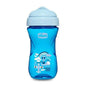 Chicco Baby Cup 12 Months+ - 266ml Blue Airplane Design, Spill-Proof Toddler Drinking Cup for Infants