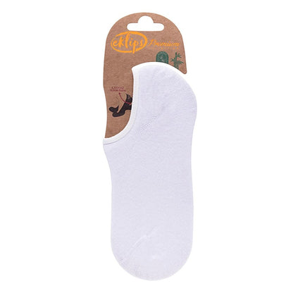 Eklips Single Pack White Bamboo Sneaker Socks