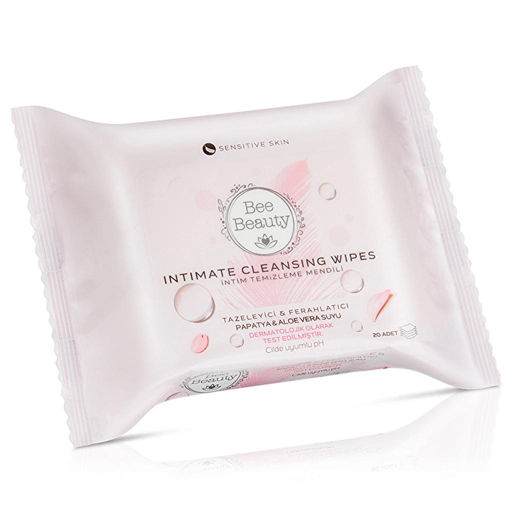 Bee Beauty Intimate Cleansing Wipes for Freshness 20 Count