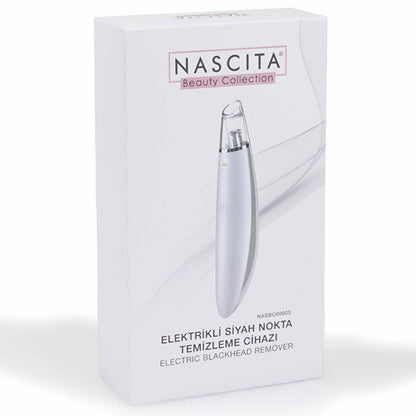 Nascita Electric Blackhead Remover Device - Portable Facial Suction with 5 Interchangeable Heads & Adjustable Suction Power