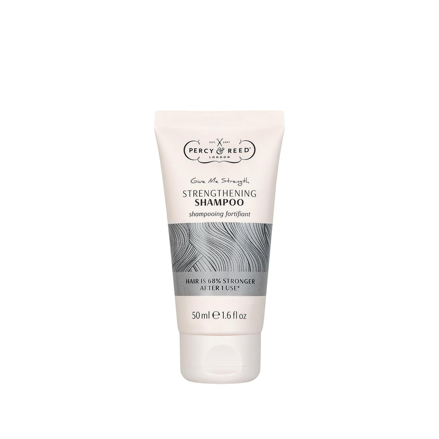 Percy & Reed Give Me Strength Sulfate-Free Shampoo: Gentle Cleansing, Strengthens Hair, Travel Size (50ml)
