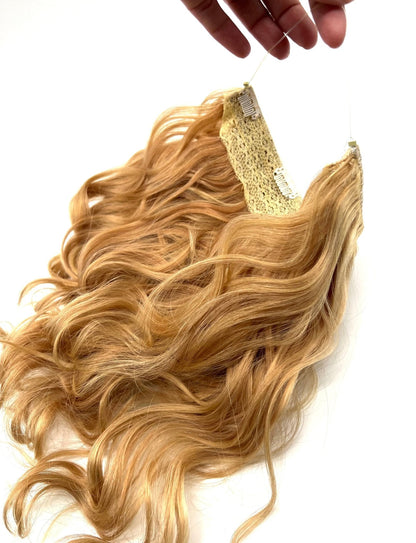 VIP Halo Hair Extensions Body Wave Real Human Hair 14" - Choose Color
