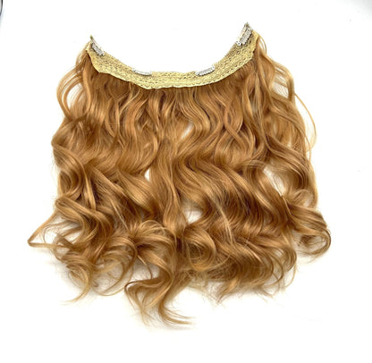 VIP Halo Hair Extensions Body Wave Real Human Hair 14" - Choose Color