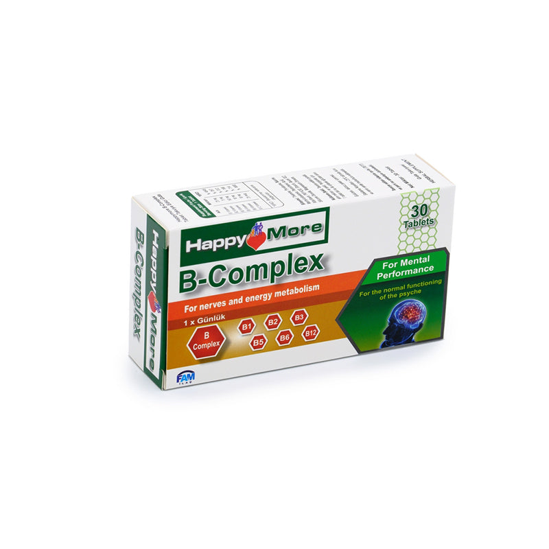 Happymore B Complex Vitamin Supplement 30 Tablets