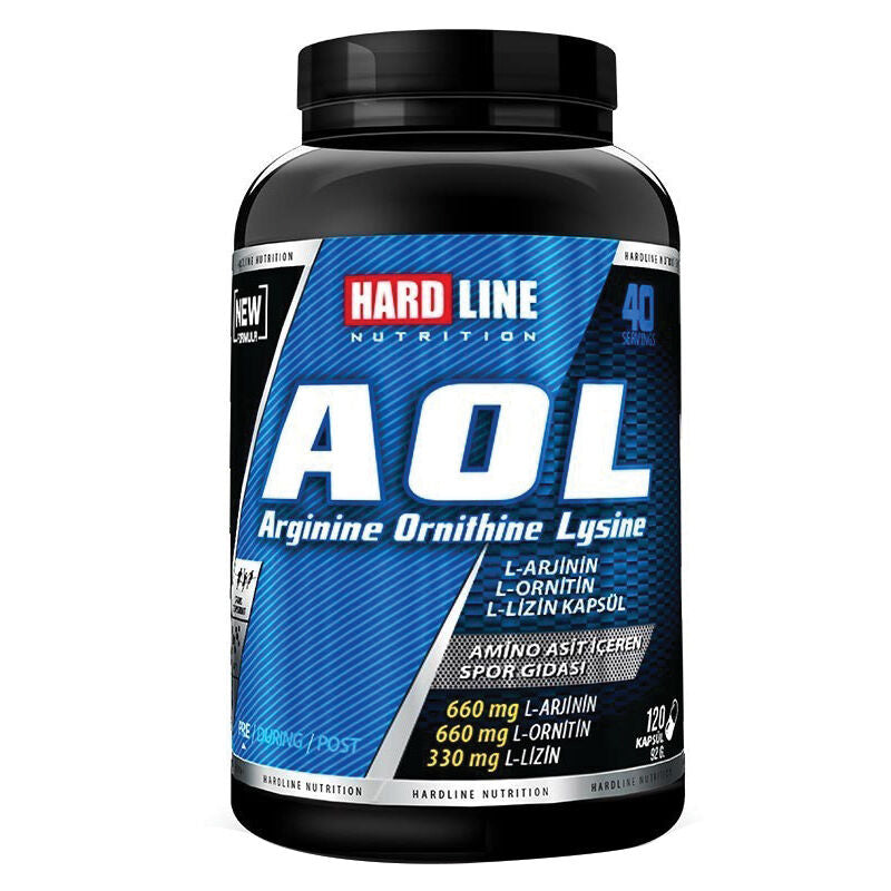 Hardline AOL Amino Acid Supplement for Athletes 120 Capsules