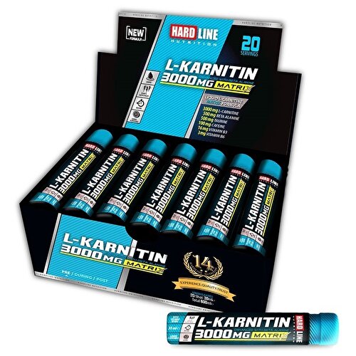 Hardline L-Carnitine Matrix 3000 Mg 20 Ampoules