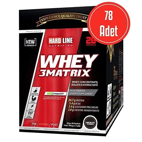 Hardline Whey 3 Matrix 30 Gr x 78 Pieces (2340 Gr)