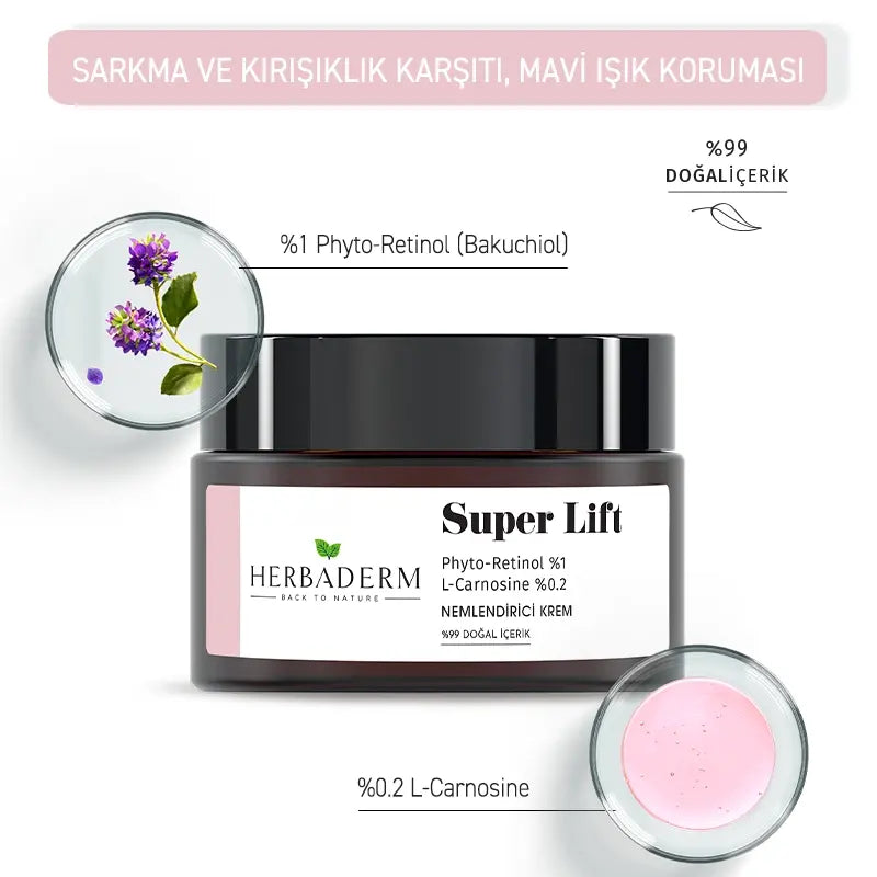 Herbaderm Super Lift Moisturizing Cream for Fine Lines 50ml