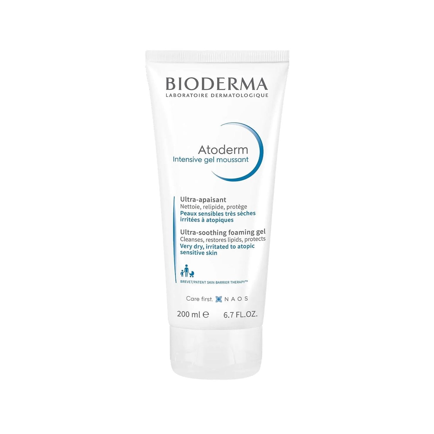 Bioderma Atoderm Intensive Soothing and Cleansing Gel for Sensitive Skin - 200ml, Gentle Skincare Solution