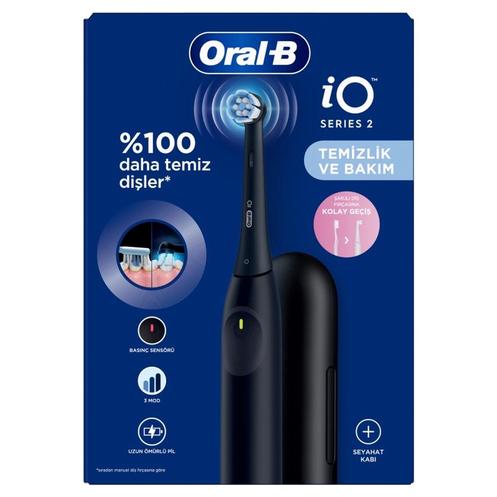 Oral-B iO Series 2 Electric Toothbrush & Travel Case - Black
