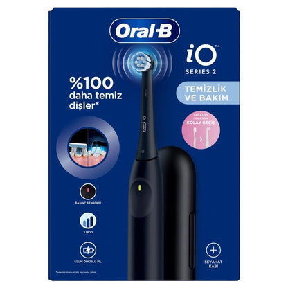 Oral-B iO Series 2 Electric Toothbrush & Travel Case - Black