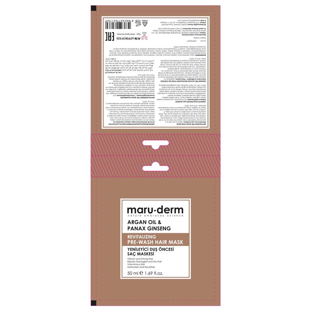Maruderm Argan Oil & Ginseng Pre-Shower Hair Mask 50ml