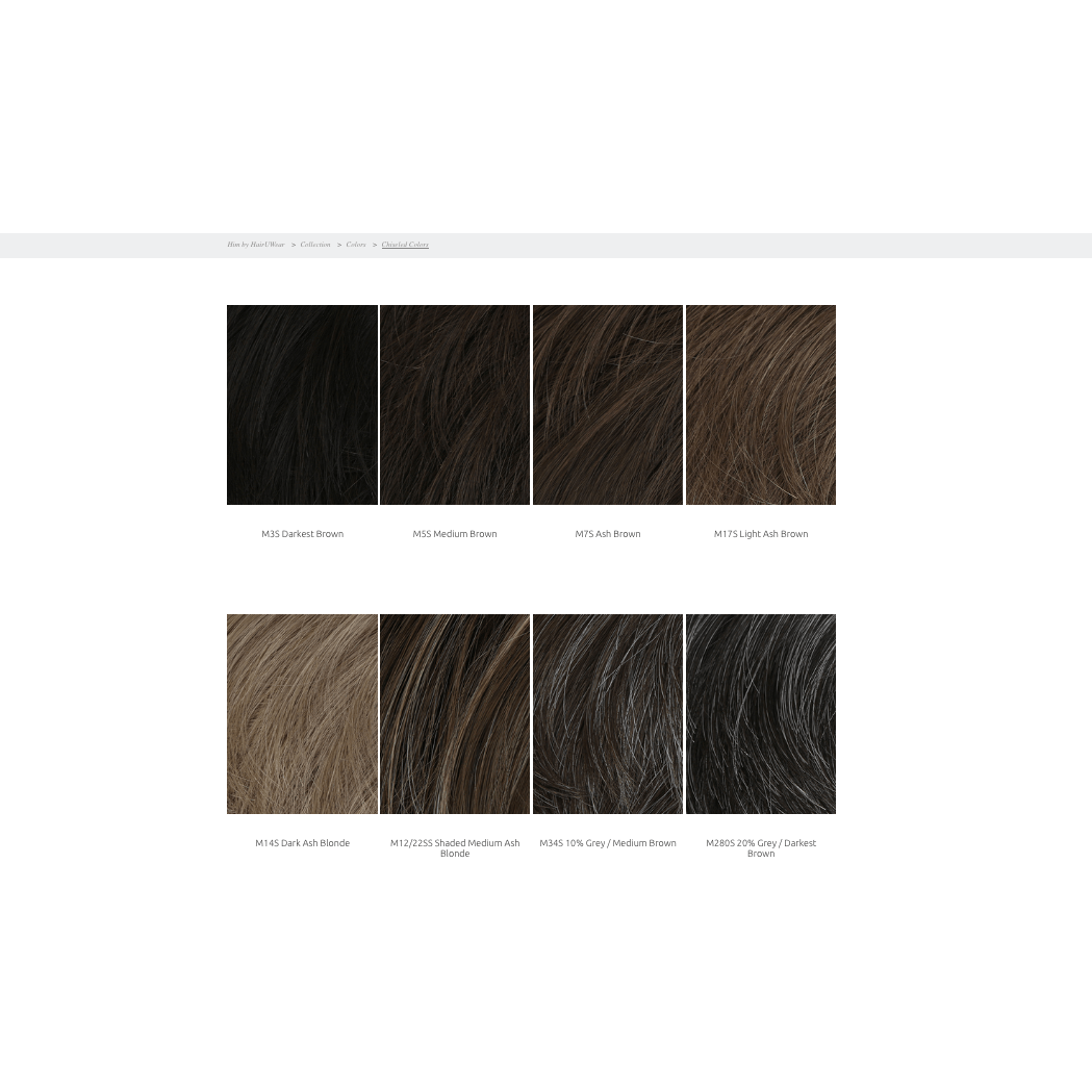 HairUWear HIM Collection Chiseled Wig Mens Hairpiece - Choose Color