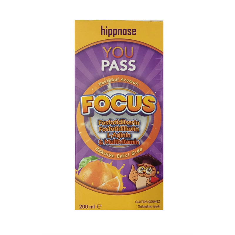 Hippnose You Pass Focus Liquid Supplement with L-Arginine 200 ml