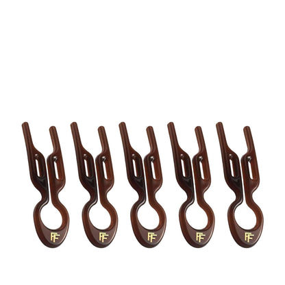 Fiona Franchimon No 1 Hairpin Petite Brown 5-Pack