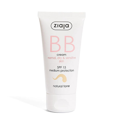 Ziaja Natural Tone BB Cream for Dry & Sensitive Skin 50ml