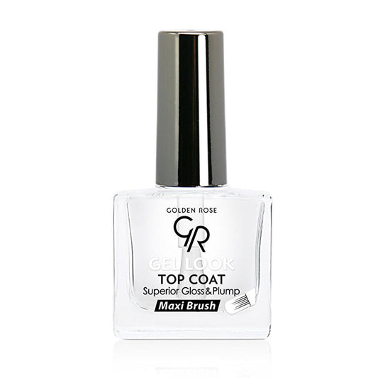 Golden Rose Gel Look Top Coat: Achieve High Shine & Long Lasting, Durable Gel Effect Nail Polish for Salon Quality Manicures at Home