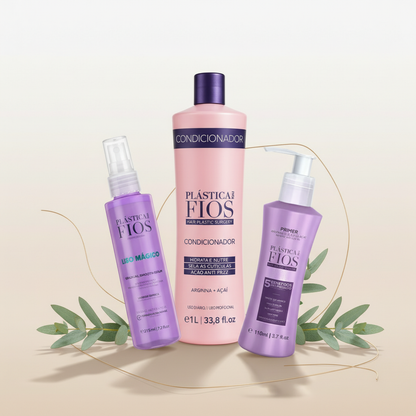 Cadiveu Plastica dos Fios Hydration & Smoothing Trio Complete Hair Care System