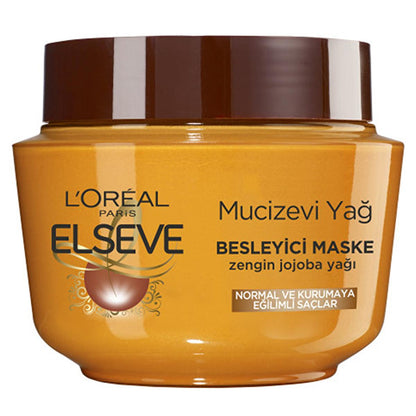 L'Oreal Paris Elseve: 6 Precious Flower Oil Hair Mask - Deeply Nourishes, Adds Silky Shine, and Revitalizes Dry Hair - 10.14 fl oz