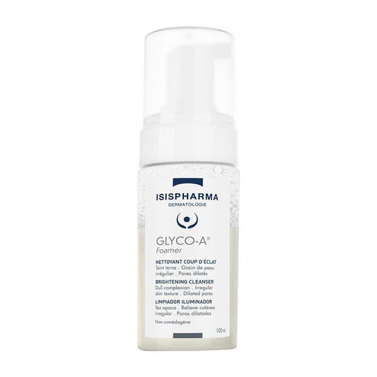 Isis Pharma Glyco-A Foamer Brightening Facial Cleanser for All Skin Types - 3.38 fl oz