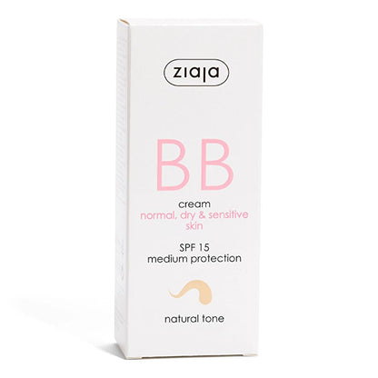 Ziaja Natural Tone BB Cream for Dry & Sensitive Skin 50ml