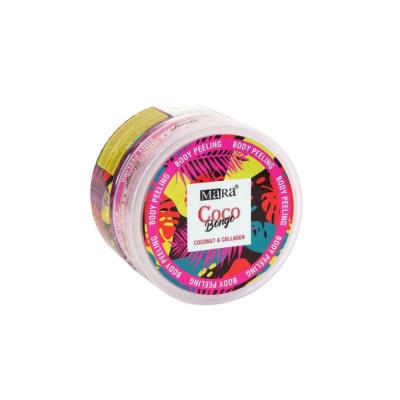 Mara Body Scrub/Peeling with Plant-Based Collagen & Coconut Scent - Vegan Skincare for Smooth, Nourished Skin