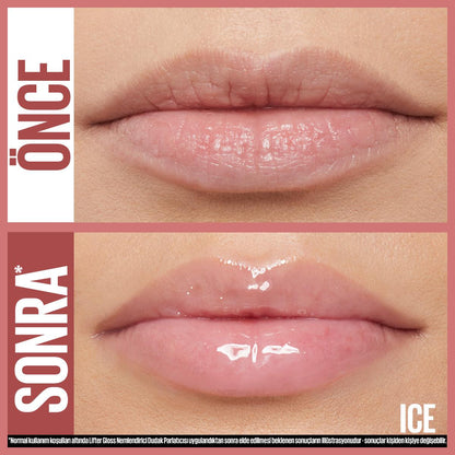 Maybelline New York Lifter Gloss - Hyaluronic Acid Lip Gloss for Moisturizing Lips, Non-Sticky, Lifting Effect