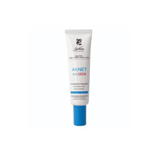 Bionike Aknet AzeRose Intensive Care Cream 30ml - Non-Comedogenic Moisturizer with Glycolic Acid & Niacinamide