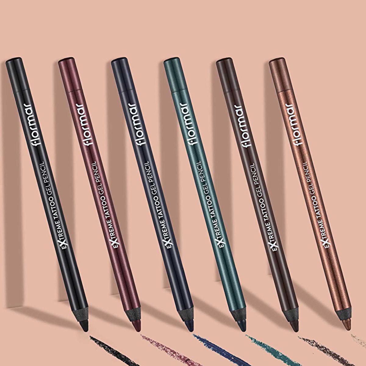 Flormar Extreme Tattoo Waterproof Gel Eyeliner - Long Lasting, Smudge Proof Eye Makeup - Intense Blue
