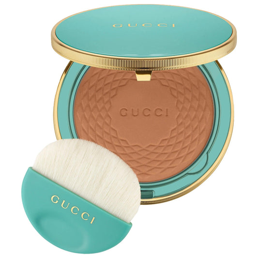Gucci Bronzer - Natural Glow Makeup with Hyaluronic Acid & Shea Butter - Buildable, Breathable Formula