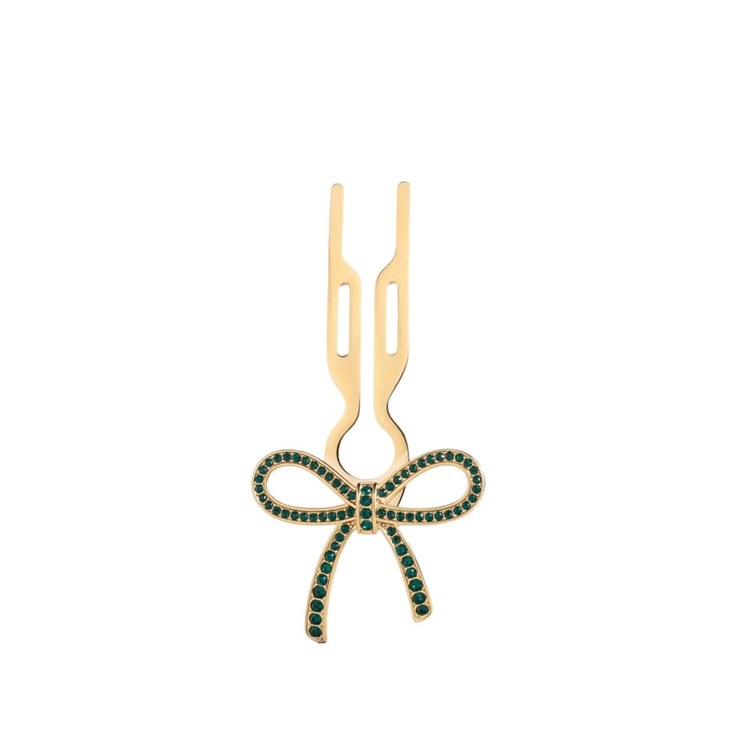 Fiona Franchimon Nº1 Hairpin Ribbon Emerald Green