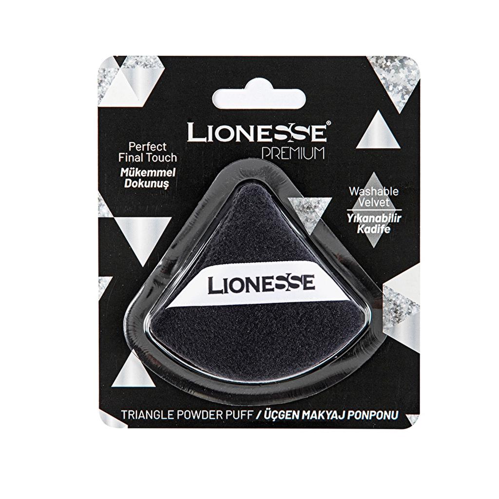 Lionesse Triangle Makeup Powder Puff for Precision Application