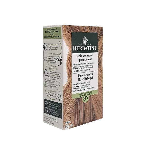 Herbatint 8D Light Golden Blonde Hair Color 170 ml