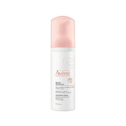 Avene Gentle Face Cleansing Foam for Normal to Combination Skin - Soothing Thermal Spring Water, 5.07 fl oz