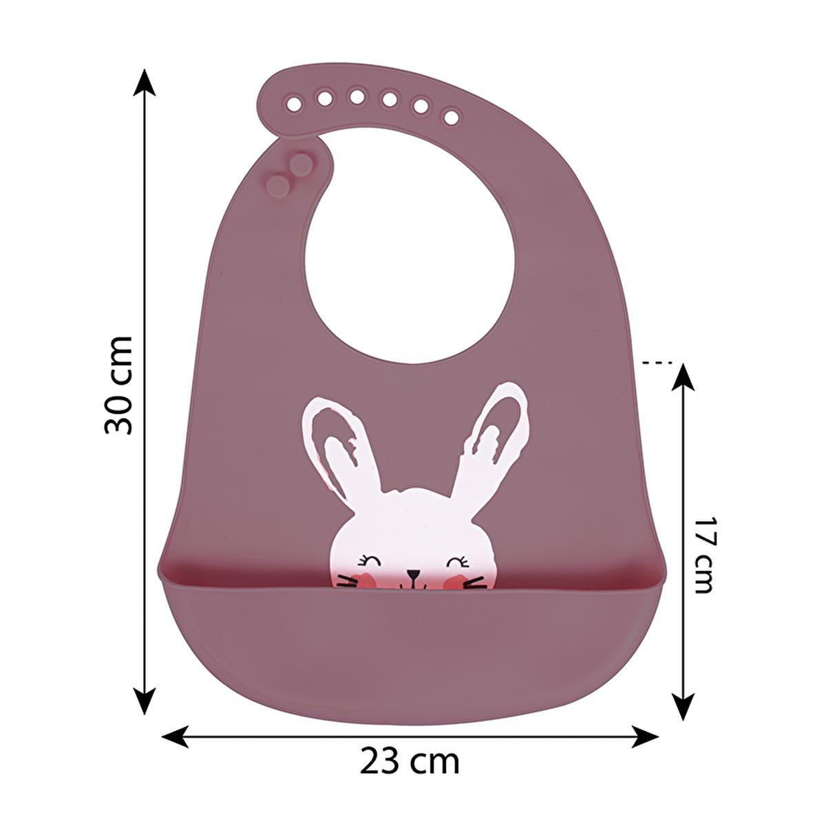 Sevi Bebe Silicone Baby Bib - Waterproof, Adjustable, and Easy to Clean for Mess-Free Mealtime
