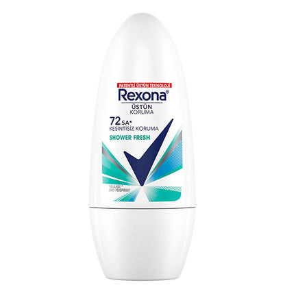 Rexona Shower Fresh Roll-On Deodorant - 72 Hour Odor & Wetness Protection for Women | Long Lasting Antiperspirant