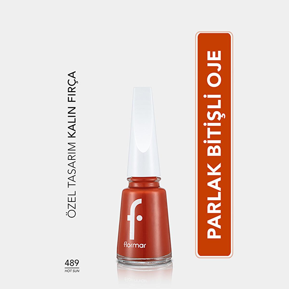 Flormar Hot Sun Nail Enamel: Intense Color, Long Lasting, Chip Resistant Nail Polish for Vibrant, Healthy Nails