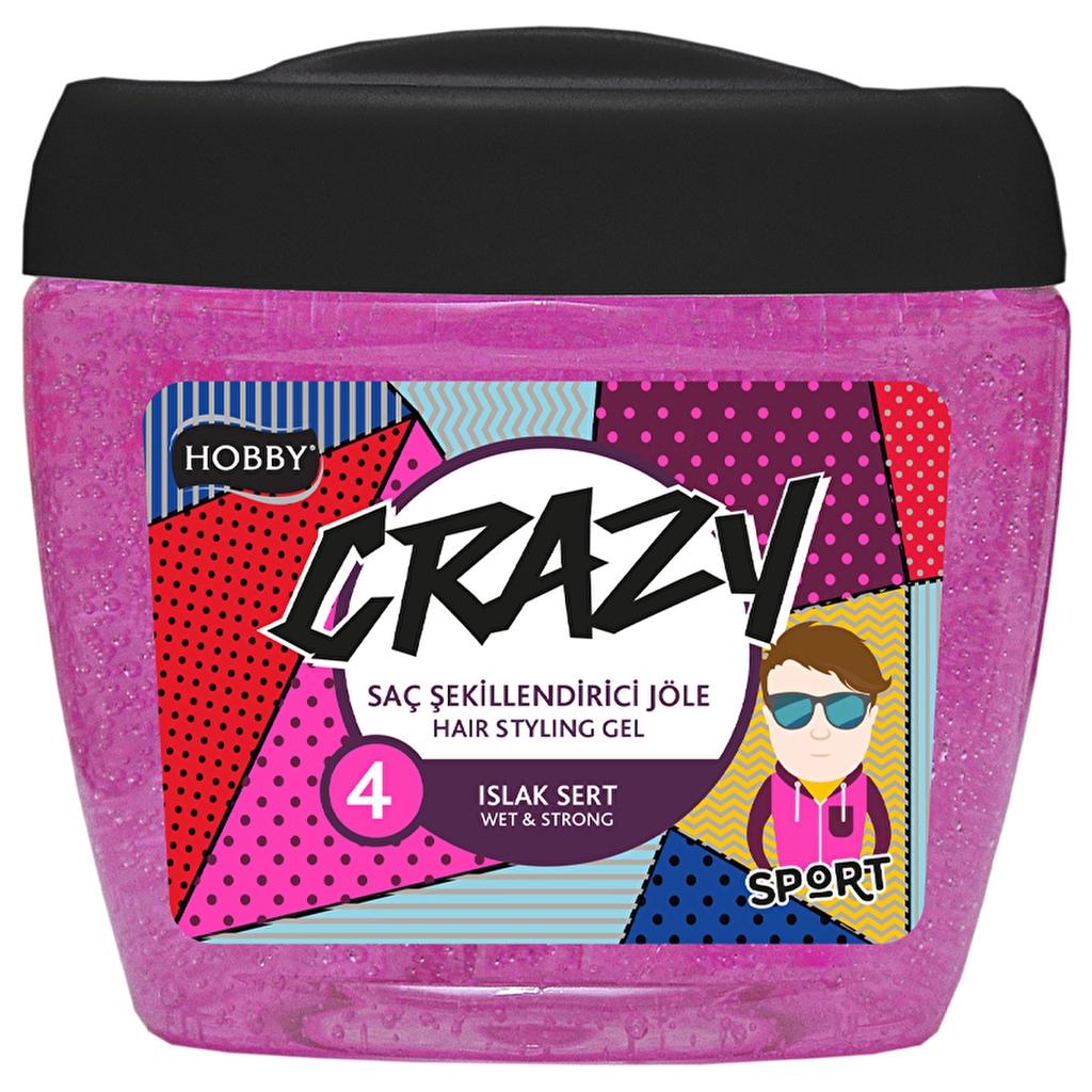 Hobby Crazy Wet Look Strong Hold Hair Gel for All-Day Style 700 ml