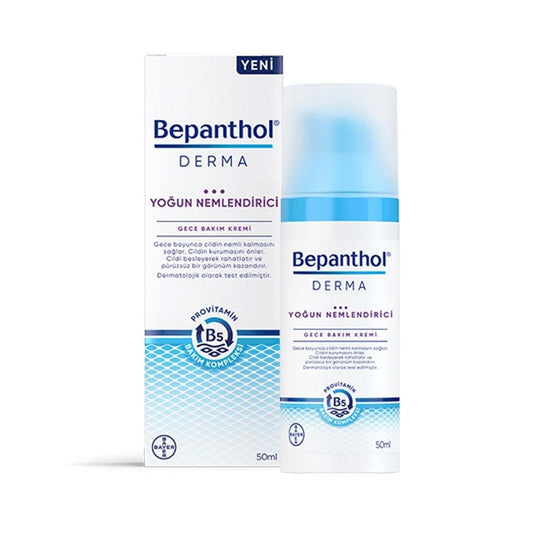 Bepanthol Bepanthol Derma Moisturizing Night Cream - Intensive Hydration for Dry Skin, 1.69 fl oz