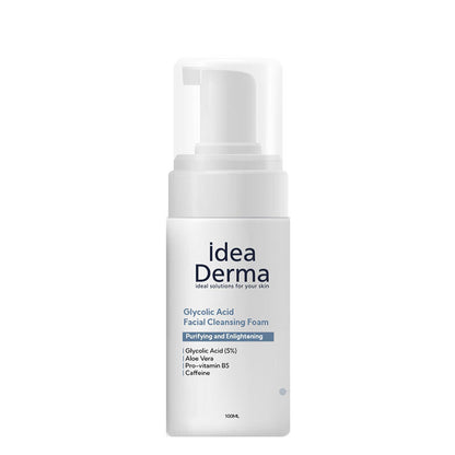 Idea Derma Glycolic Acid Face Wash Foam for Glowing Skin 100 ml