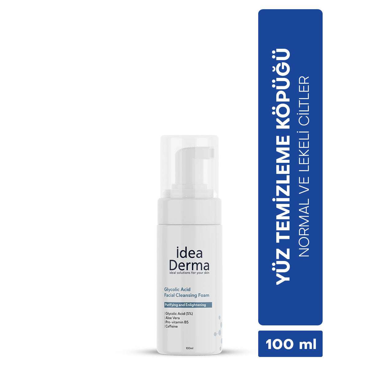 Idea Derma Glycolic Acid Face Wash Foam for Glowing Skin 100 ml