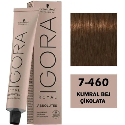 Igora Royal Absolutes 7-460 Medium Blonde Beige Chocolate 60ml