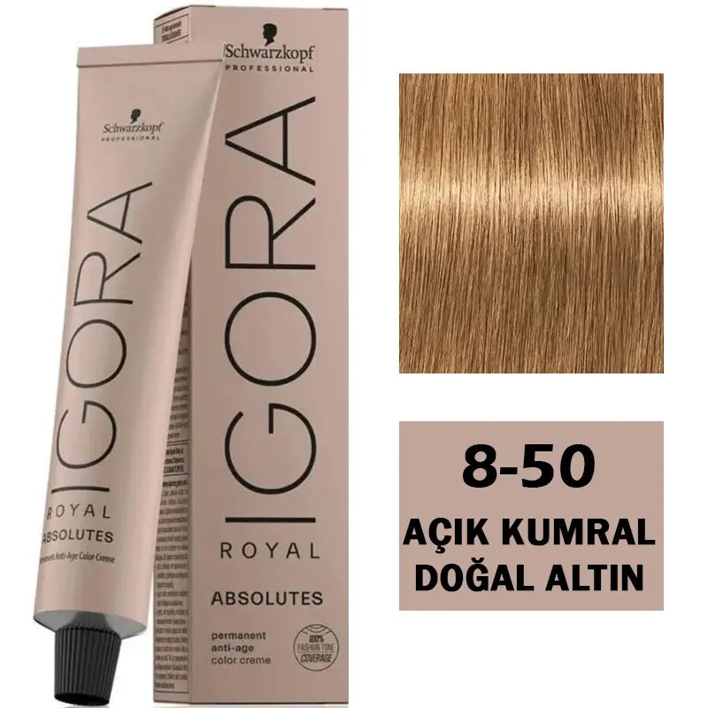 Igora Royal Absolutes Anti-Age Hair Color 8-50 Light Golden Blonde 60ml