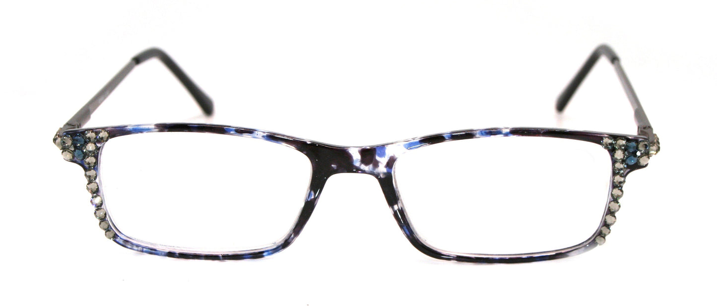 Vienna, (Bling) Women Reading Glasses W (Black Diamond, Montana Blue)   +1.25 +3 (Tortoise Shell, Blue) NY Fifth Avenue