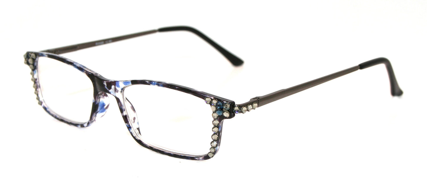 Vienna, (Bling) Women Reading Glasses W (Black Diamond, Montana Blue)   +1.25 +3 (Tortoise Shell, Blue) NY Fifth Avenue