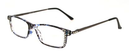 Vienna, (Bling) Women Reading Glasses W (Black Diamond, Montana Blue)   +1.25 +3 (Tortoise Shell, Blue) NY Fifth Avenue